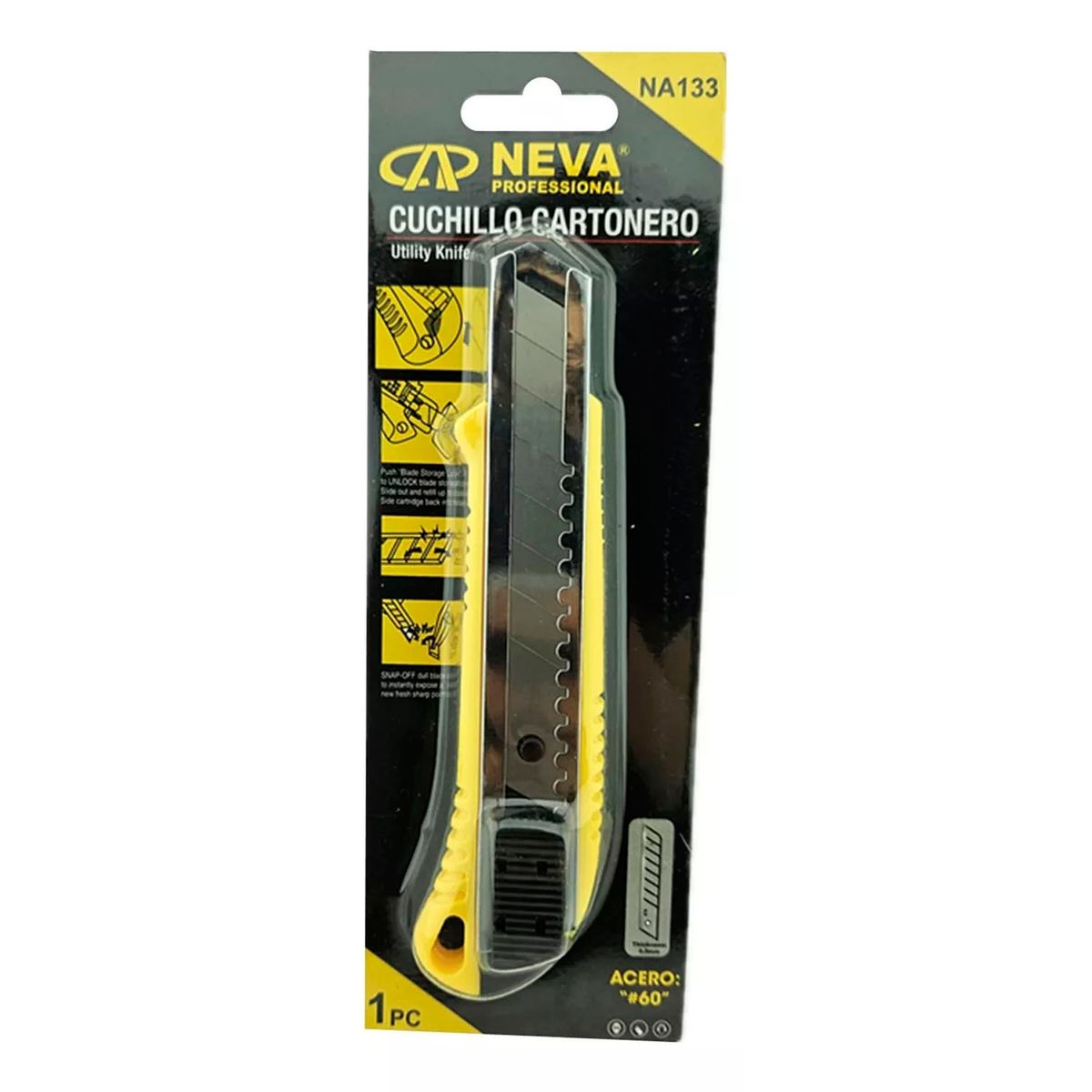 GENERICO - Corta Carton Cuchillo Cartonero Neva Na133.