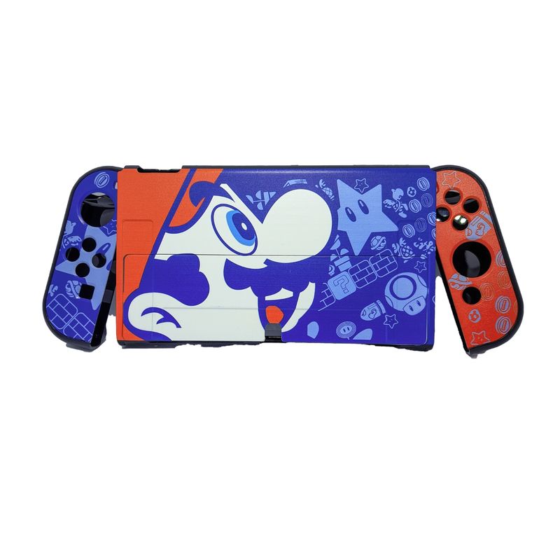 OEM - Carcasa funda protectora diseño Mario All-star para Nintendo Switch Oled