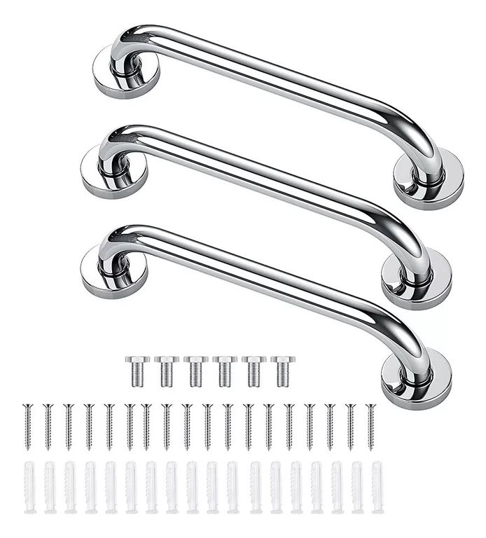 Pack X3 Manillas Agarraderas Barra Seguridad Bano Ducha Agarradera