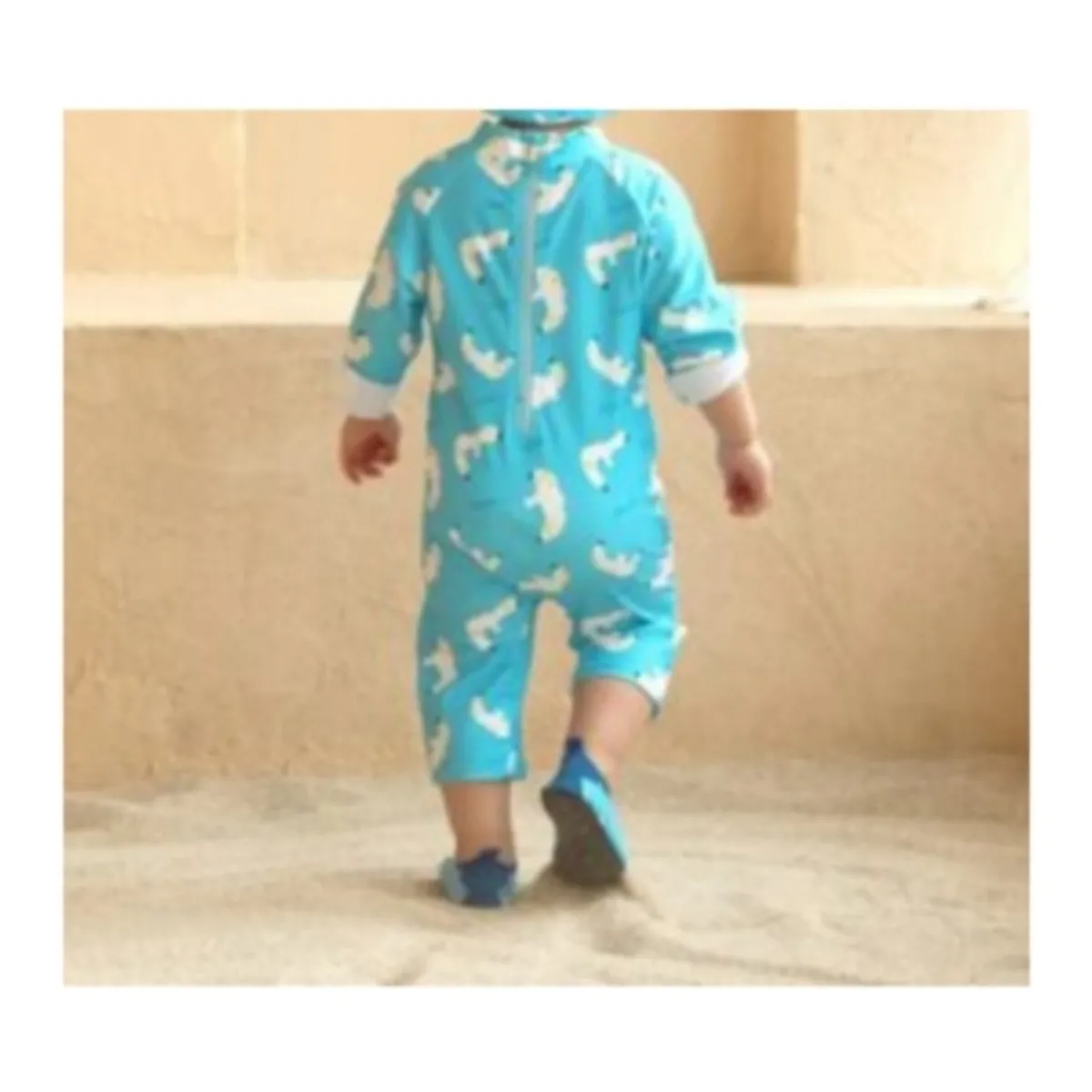 JUMP KIDS - Traje de Baño Enterito Manga Larga Niño Jump Kids Gaviota.