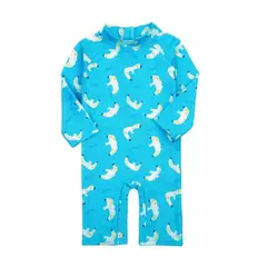 JUMP KIDS - Traje de Baño Enterito Manga Larga Niño Gaviota.
