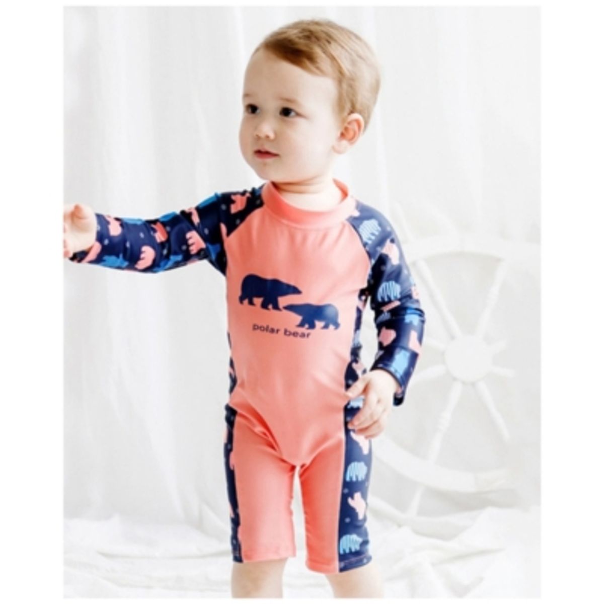 JUMP KIDS - Traje de Baño Enterito Manga Larga Niño Jump Kids Oso.