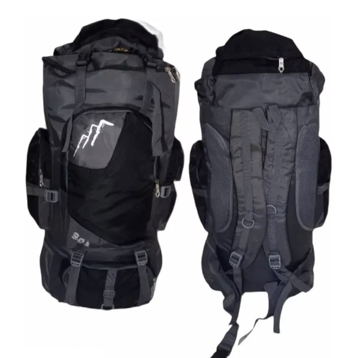 GENERICO - Mochila Viaje 90 Litros Mochilas De Camping Negro