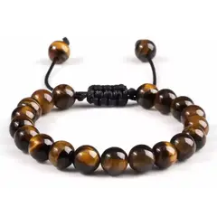 GENERICO - Pulsera De Ojo De Tigre Pulsera Piedras Ajustable