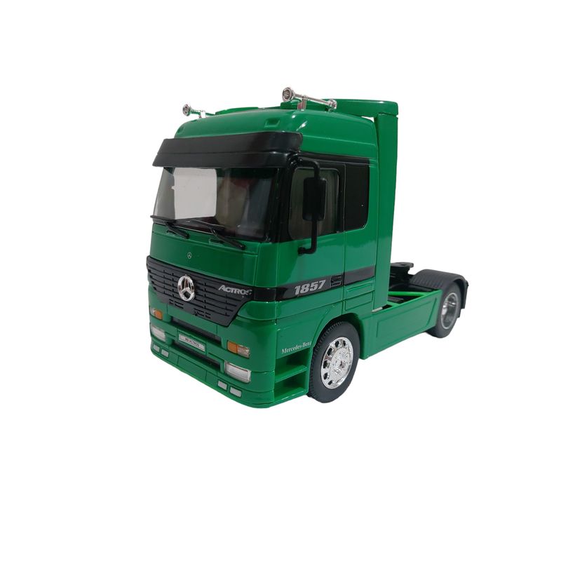 WELLY - Camion Mercedes Benz actros Verde escala 1.32