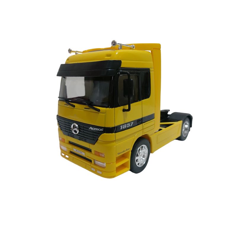 WELLY - Camion Mercedes Benz actros Amarillo escala 1.32