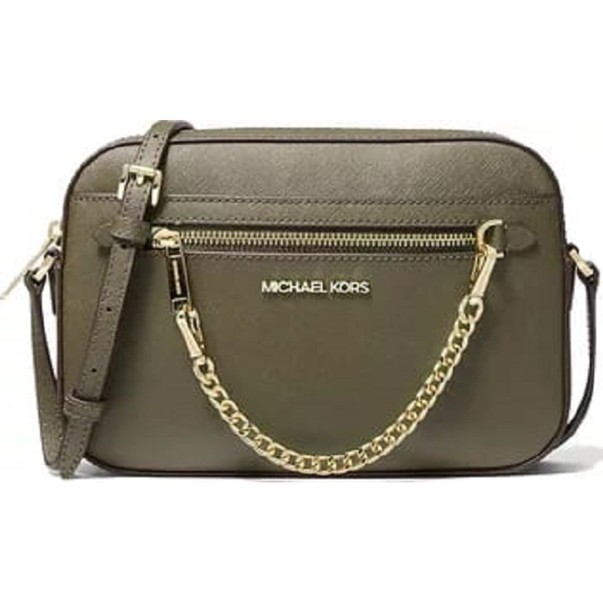 MICHAEL KORS - Michael Kors Crossbody Jet Set Item verde oliva