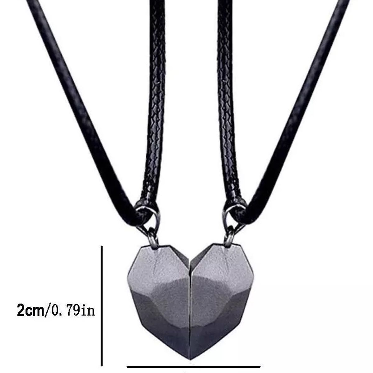GENERICO - Pulsera Magnética Corazón Para Pareja Piedra De Los Deseos