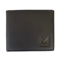 Billetera hombre cuero genuino protección RFID con caja