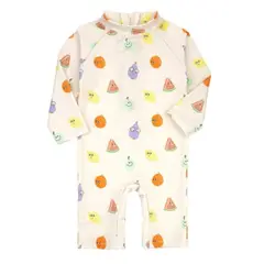 JUMP KIDS - Traje de Baño Enterito Manga Larga Niño Frutas.