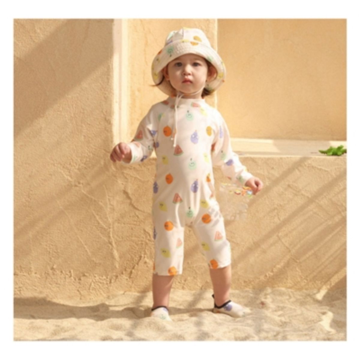 JUMP KIDS - Traje de Baño Enterito Manga Larga Niño Jump Kids Frutas.