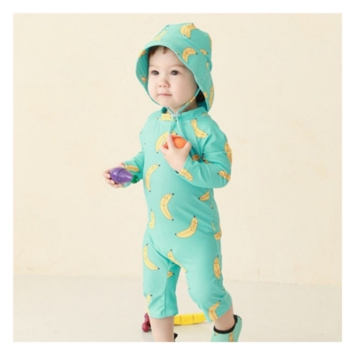 JUMP KIDS - Traje de Baño Enterito Manga Larga Niño Jump Kids Verde.