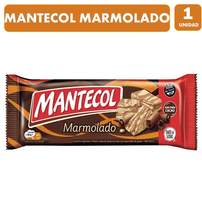 MONDELEZ - Mantecol Marmolado De Mondelez- Sin Tacccontiene 111gramos