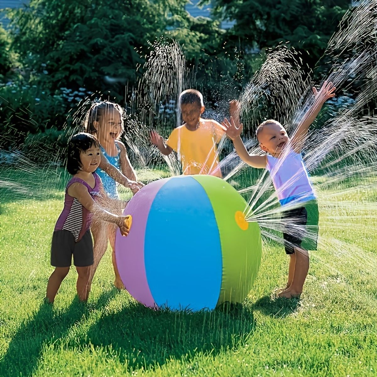 VATYERTY - Bola de agua inflable con rociador de agua