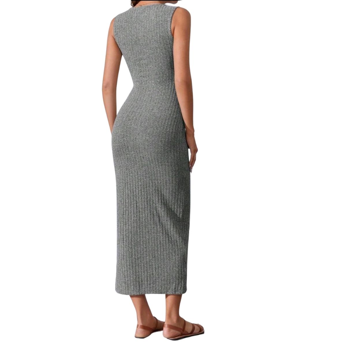 GENERICO - VESTIDO AJUSTADO CASUAL SIN MANGAS IDEAL PARA VERANO PRIMAVERA V030