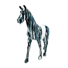 MUNDO ONLINE - Adorno Escultura Deco Estatua Caballo Abstracto