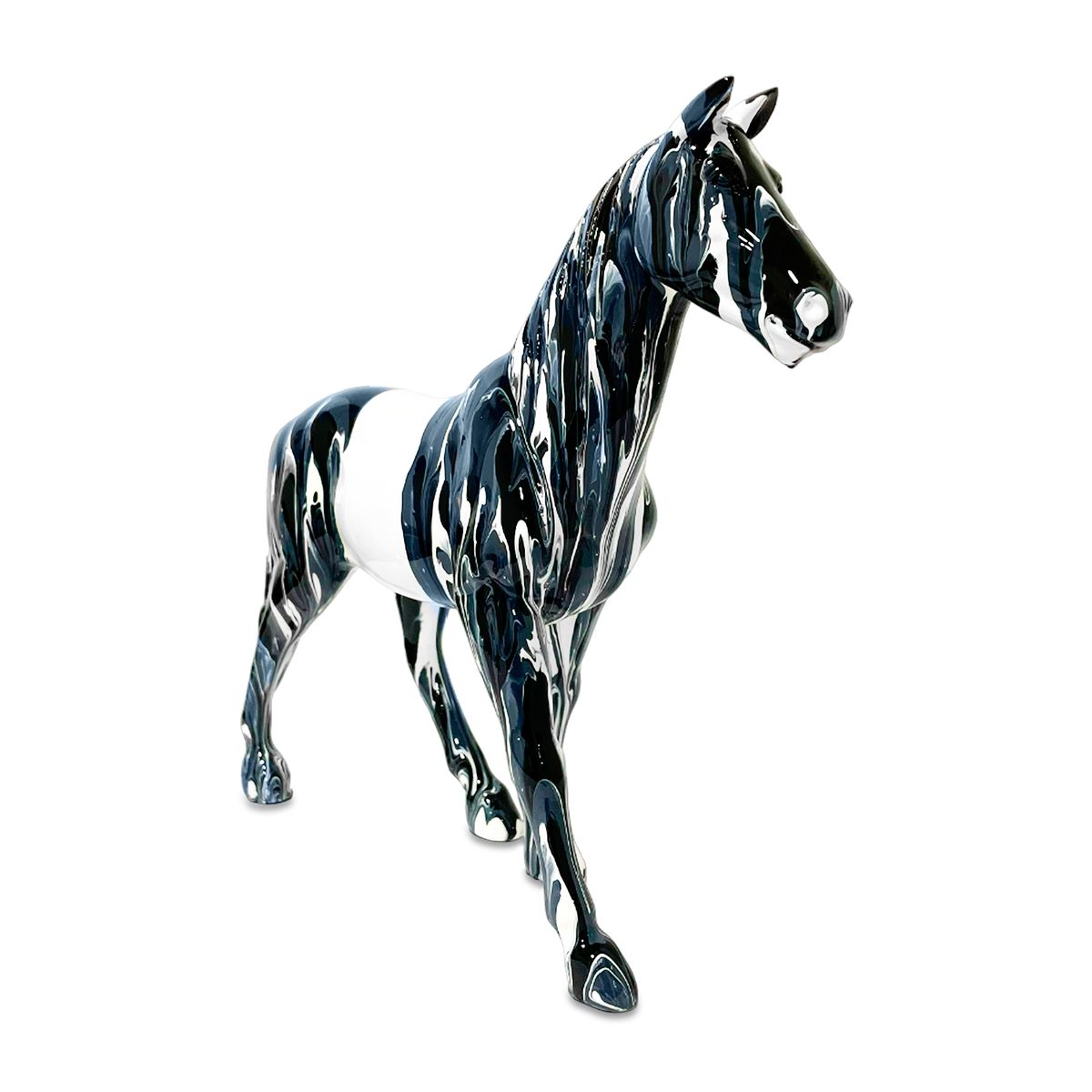 MUNDO ONLINE - Adorno Escultura Deco Estatua Caballo Abstracto