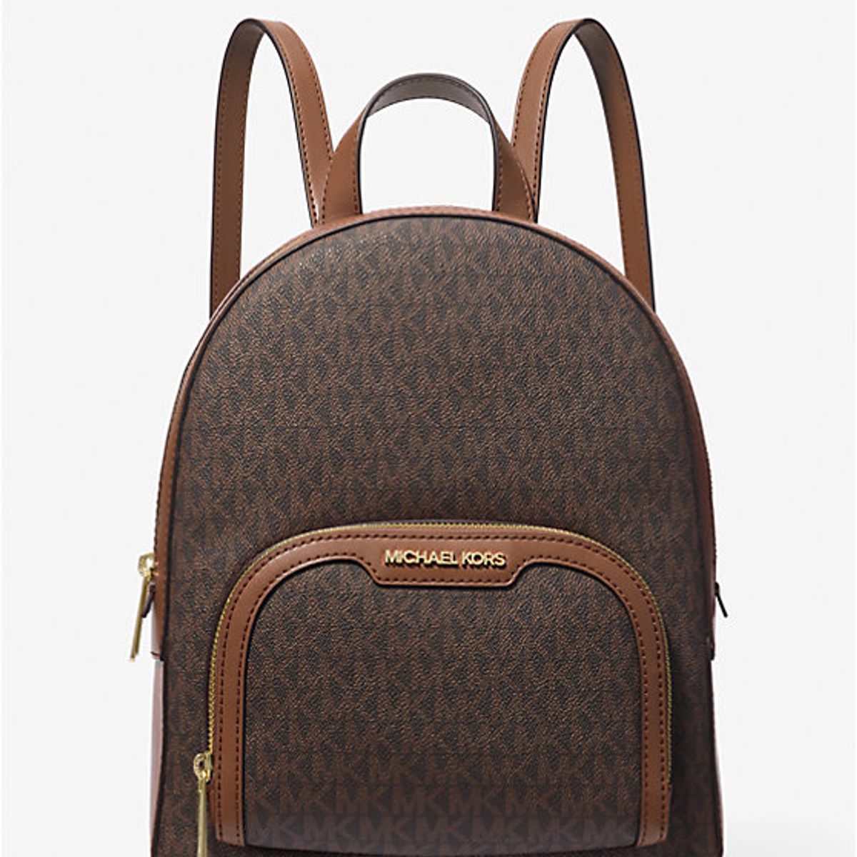MICHAEL KORS - Mochila Michael Kors Jaycee Mediana Monograma cafe