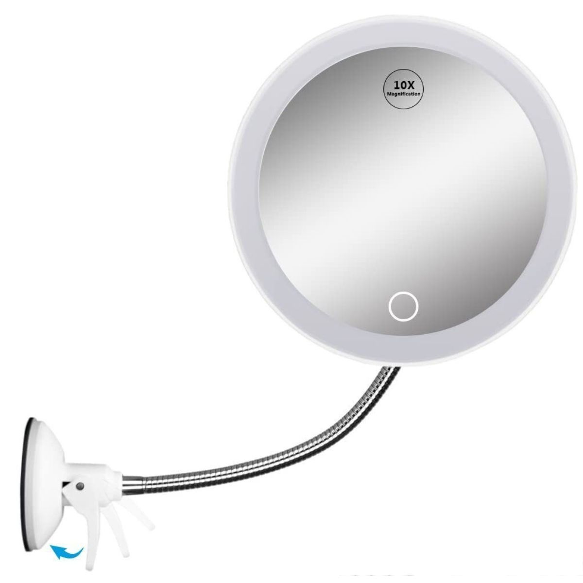 GENERICO - Espejo de Maquillaje con aumento x10 y luces LED