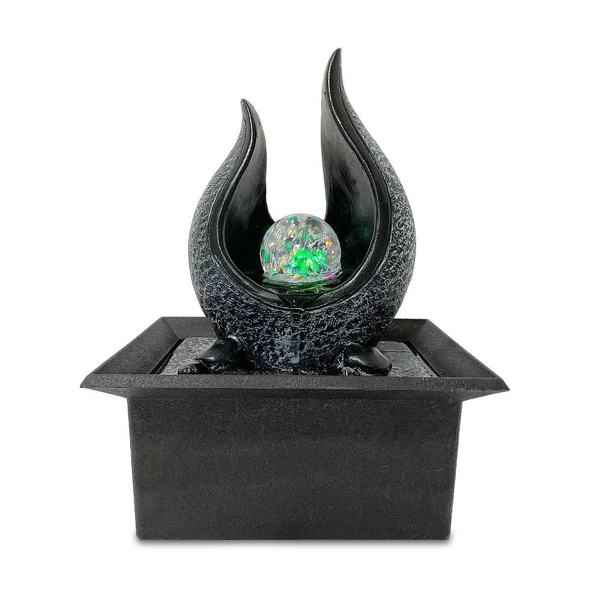 MUNDO ONLINE - Fuente de aAgua Cascada Interior de Cristal con Iluminación LED