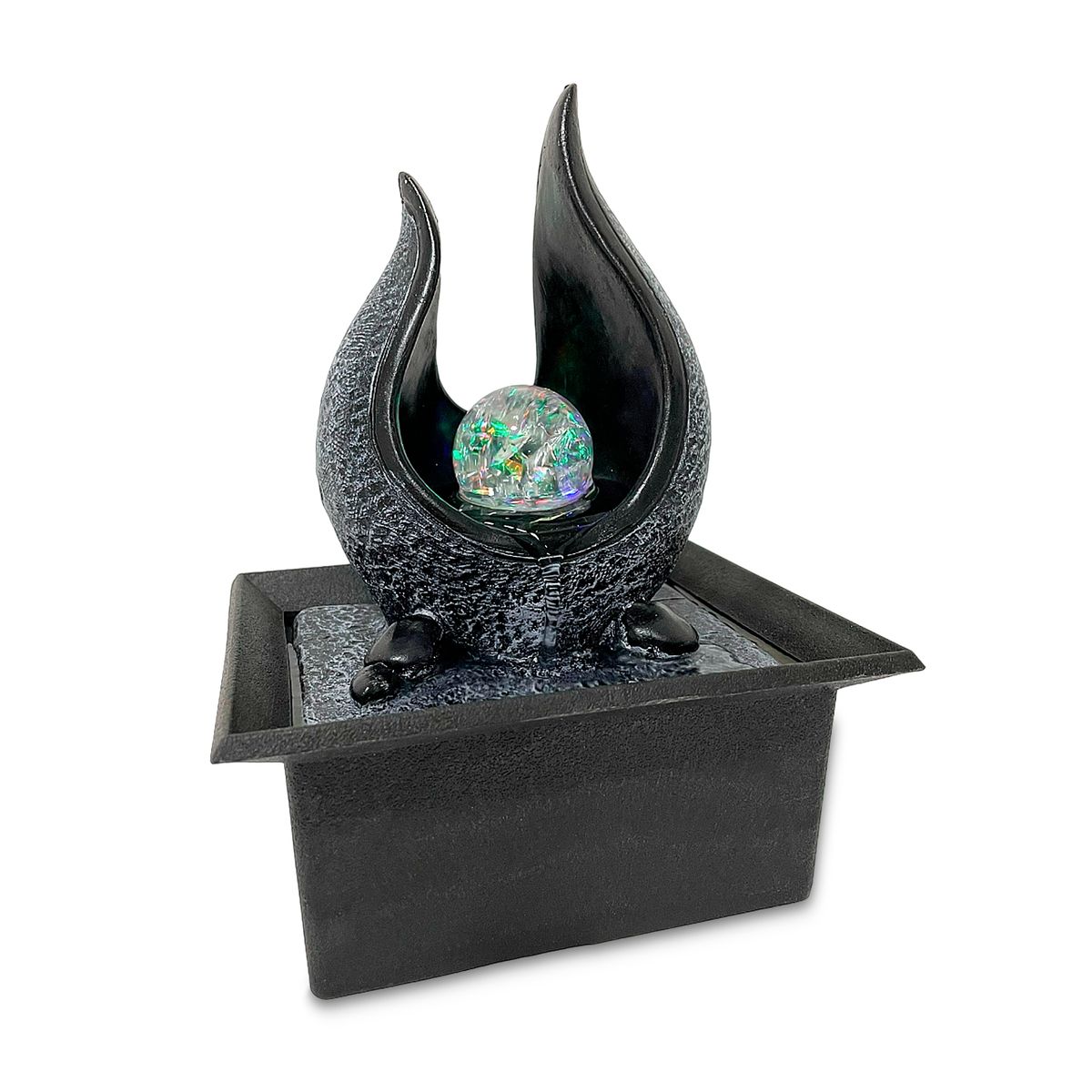 MUNDO ONLINE - Fuente de aAgua Cascada Interior de Cristal con Iluminación LED