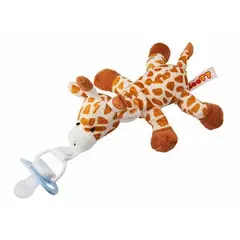 DIFRAX - Sujeta Chupete Peluche Jirafa con Chupete