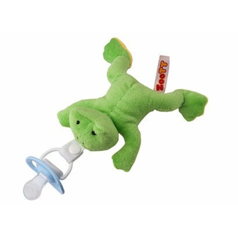 DIFRAX - Sujeta Chupete Peluche Rana con Chupete