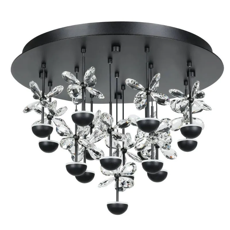 EGLO - Lámpara Techo Led Pianopoli 2 Acero, Negro 390302