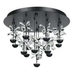 EGLO - Lámpara Techo Led Pianopoli 2 Acero, Negro 390302