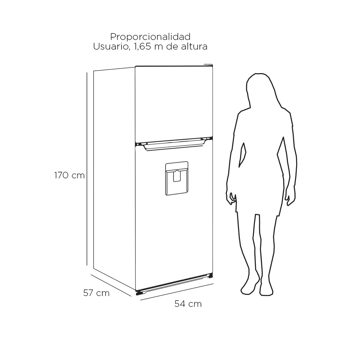 LIBERO - REFRIGERADOR TOP MOUNT NO FROST 248 LTS LRT-265NFNW NEGRO
