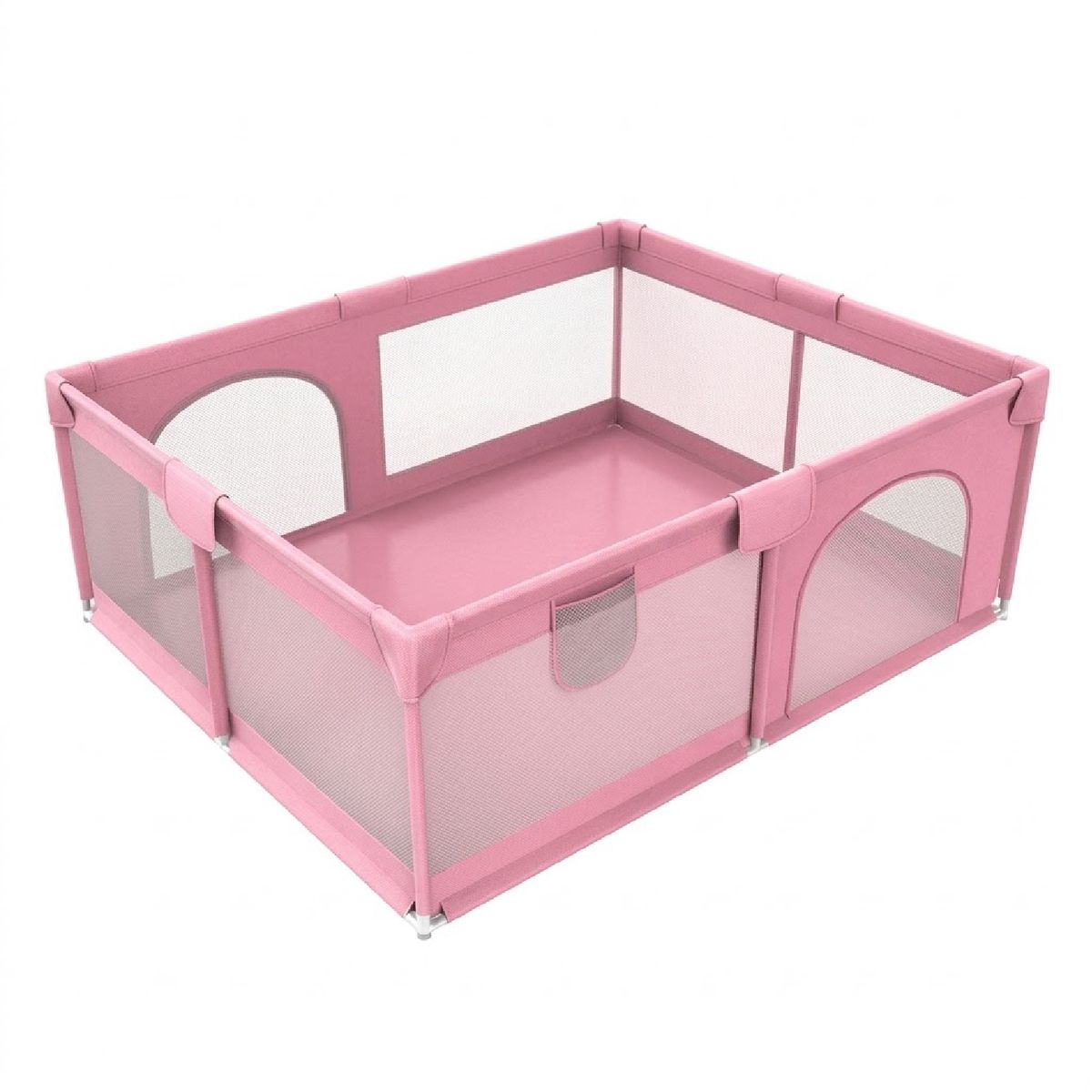 MON PETIT - Corral de Seguridad Bebe 180cm Rectangular Rosado