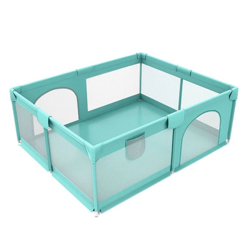 MUNDO ONLINE - Corral de Seguridad Bebe 180cm Rectangular Celeste
