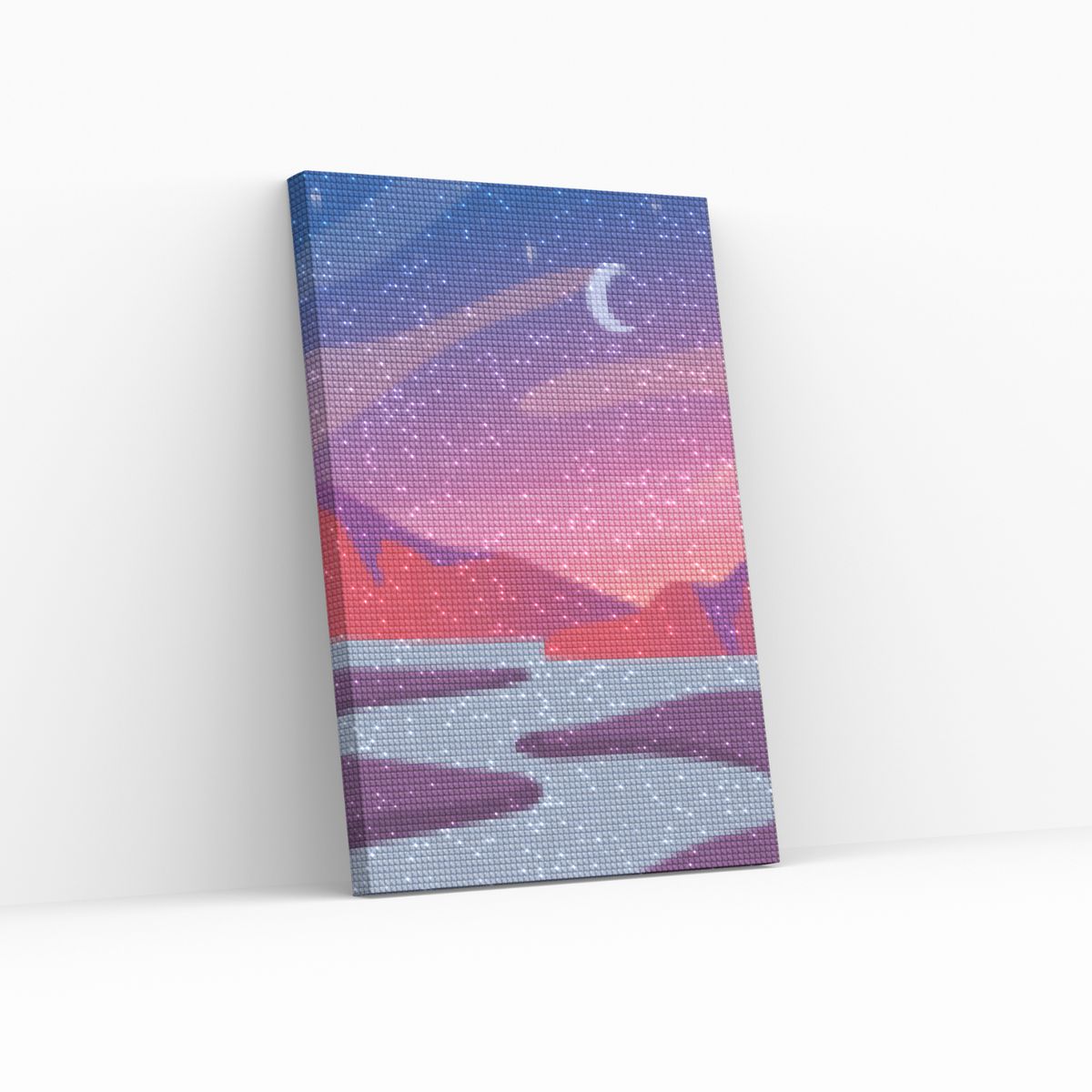 GENERICO - Pintura diamante Anochecer - 20x30 cm - Enmarcado