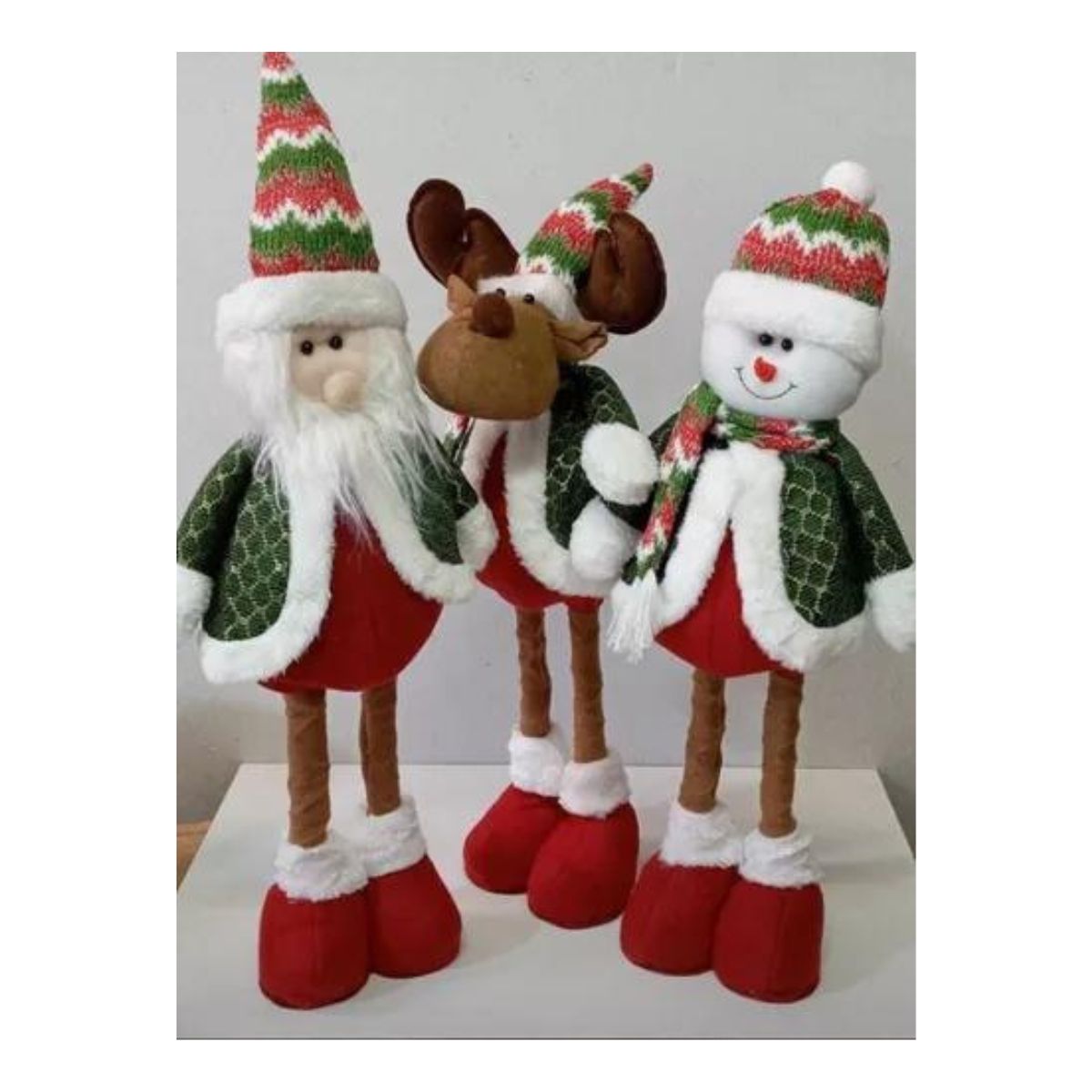 GENERICO - Muñeco navideño patas largas de 55 cm