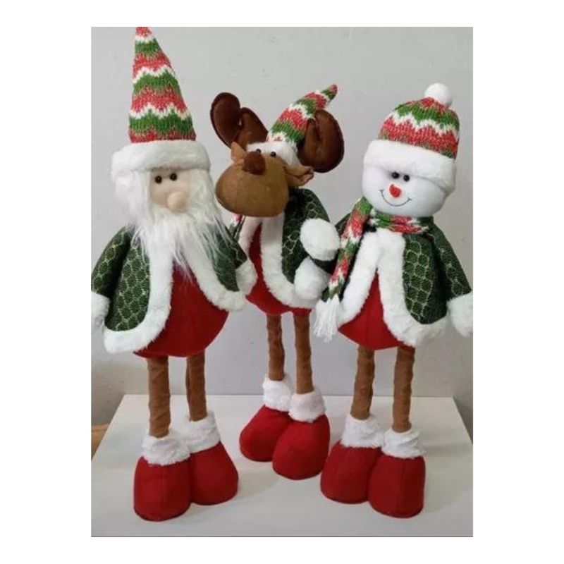 GENERICO - Muñeco navideño patas largas de 55 cm