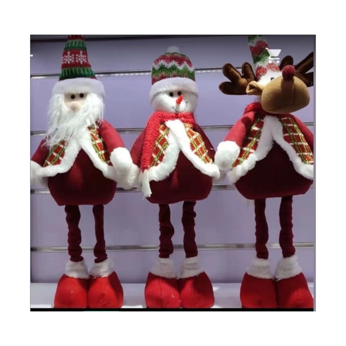 GENERICO - Muñeco navideño patas largas de 55 cm