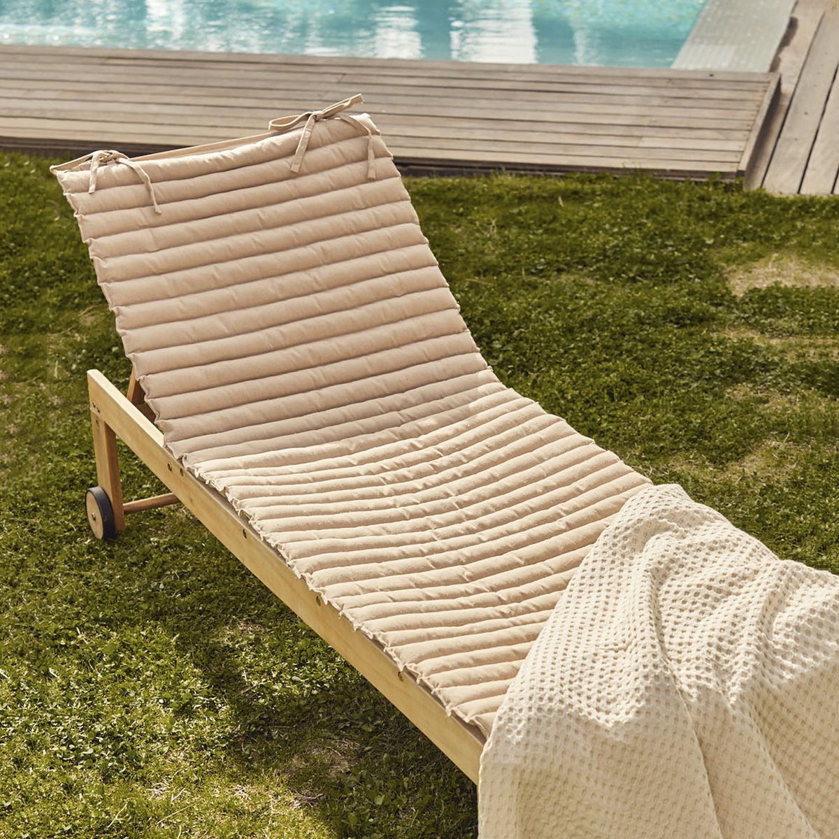 CALMA HOUSE - Cojin de Reposera Gavema 60x175x2 Crudo Calma House