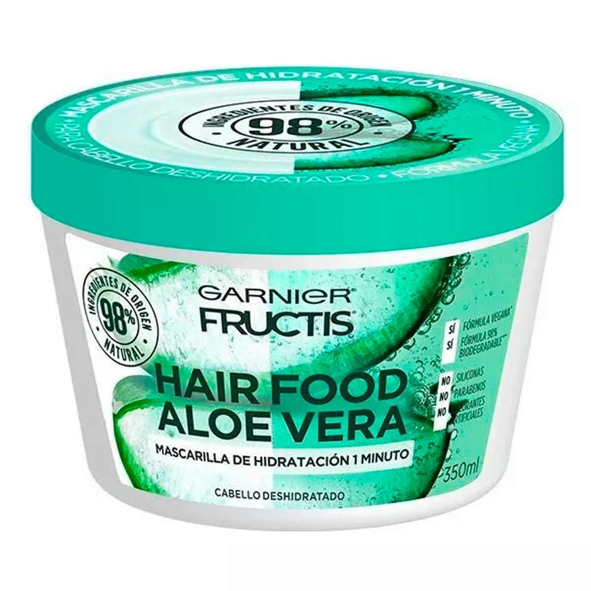 GARNIER - Mascarilla hair food aloe vera 350ml garnier fructis.