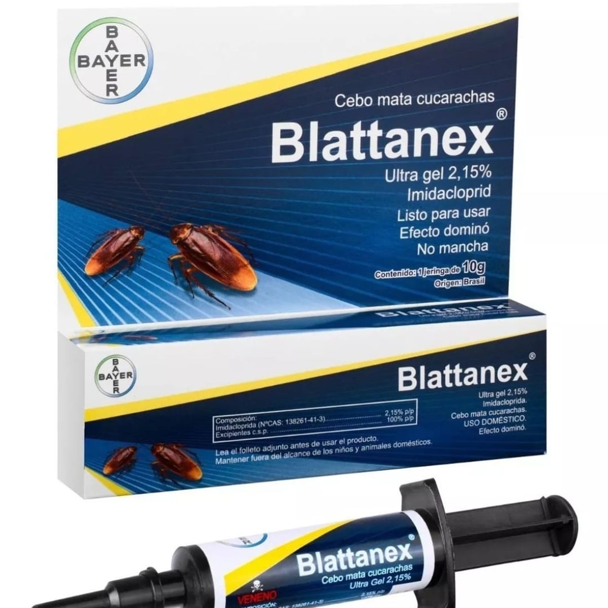 BAYER - Cebo Mata Cucarachas Blattanex Ultra Gel