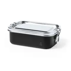 IMPORTCLICK - Contenedor Tupper Hermético Acero Inox. Negro Shonka 750 ML