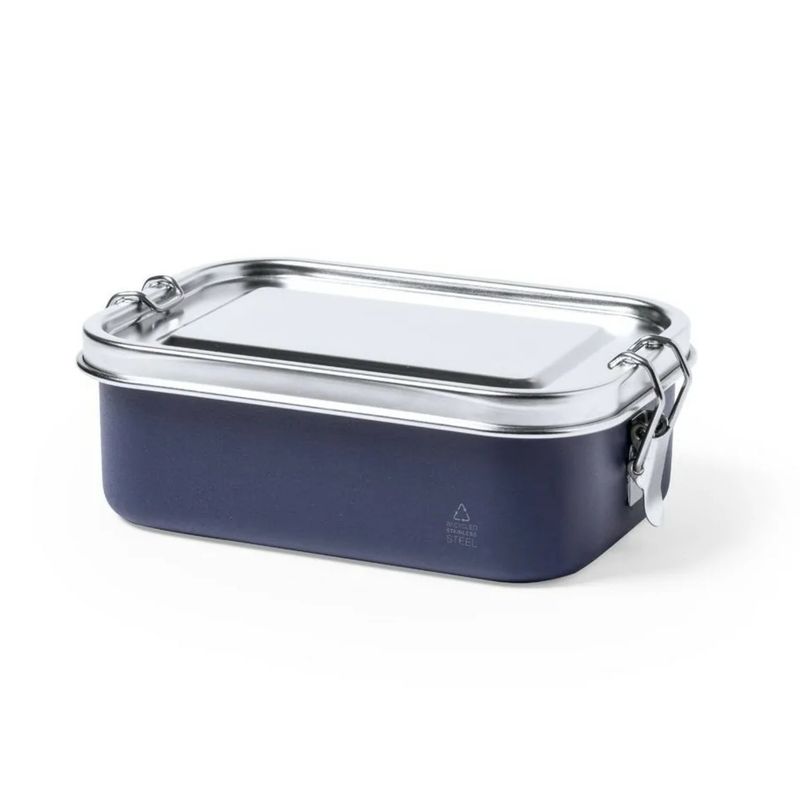 IMPORTCLICK - Contenedor Tupper Hermético Acero Inox. Azul Shonka 750 ML IMPORTCLICK