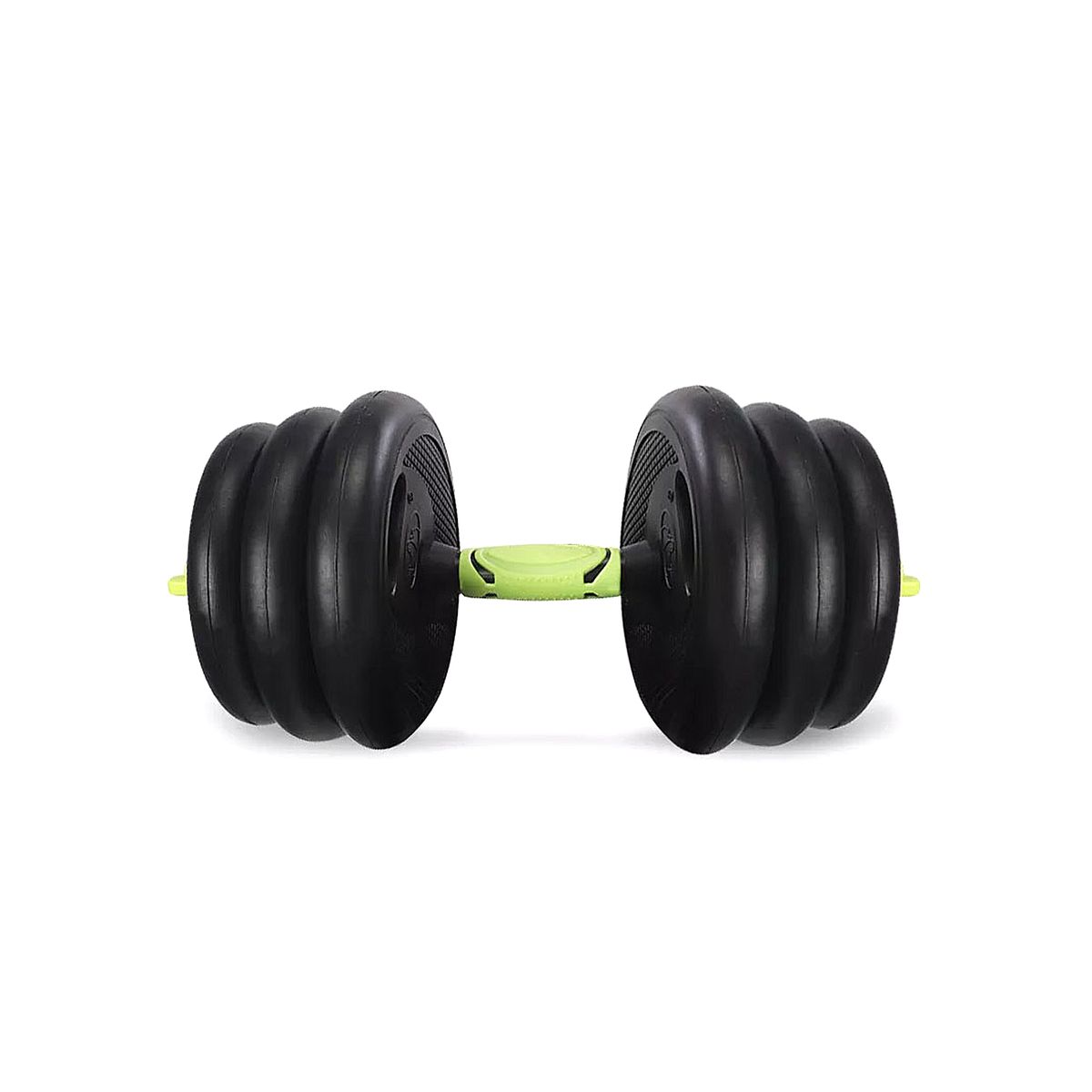 SPORTIME - Set De Mancuernas 30 Kg Con Union Light Green