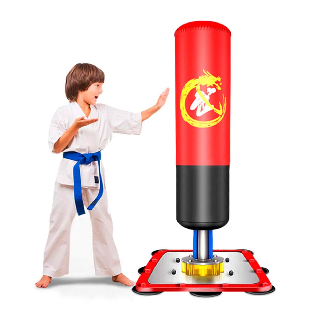 GENERICO - Punching Bag Infantil Base Adhesiva – 155 cm – TJ710