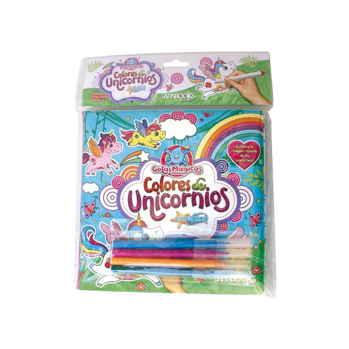 LATINBOOKS - Libro GOTAS MÁGICAS - COLORES DE UNICORNIOS