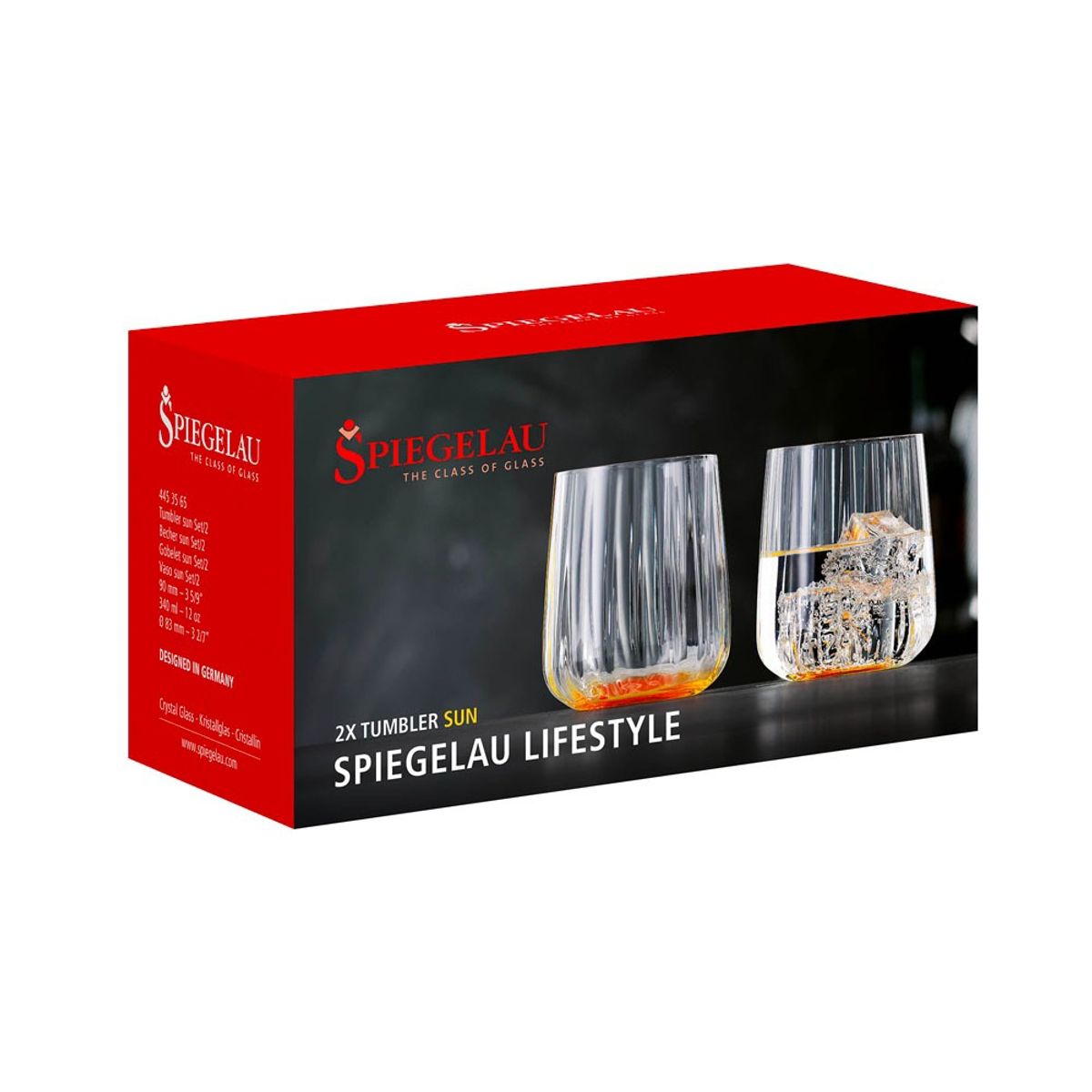 SPIEGELAU - Set 2 Vasos Lifestyle Ambar