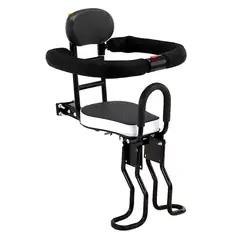 SPORTIME - Asiento de Niño para Bicicleta Ajustable con Mango