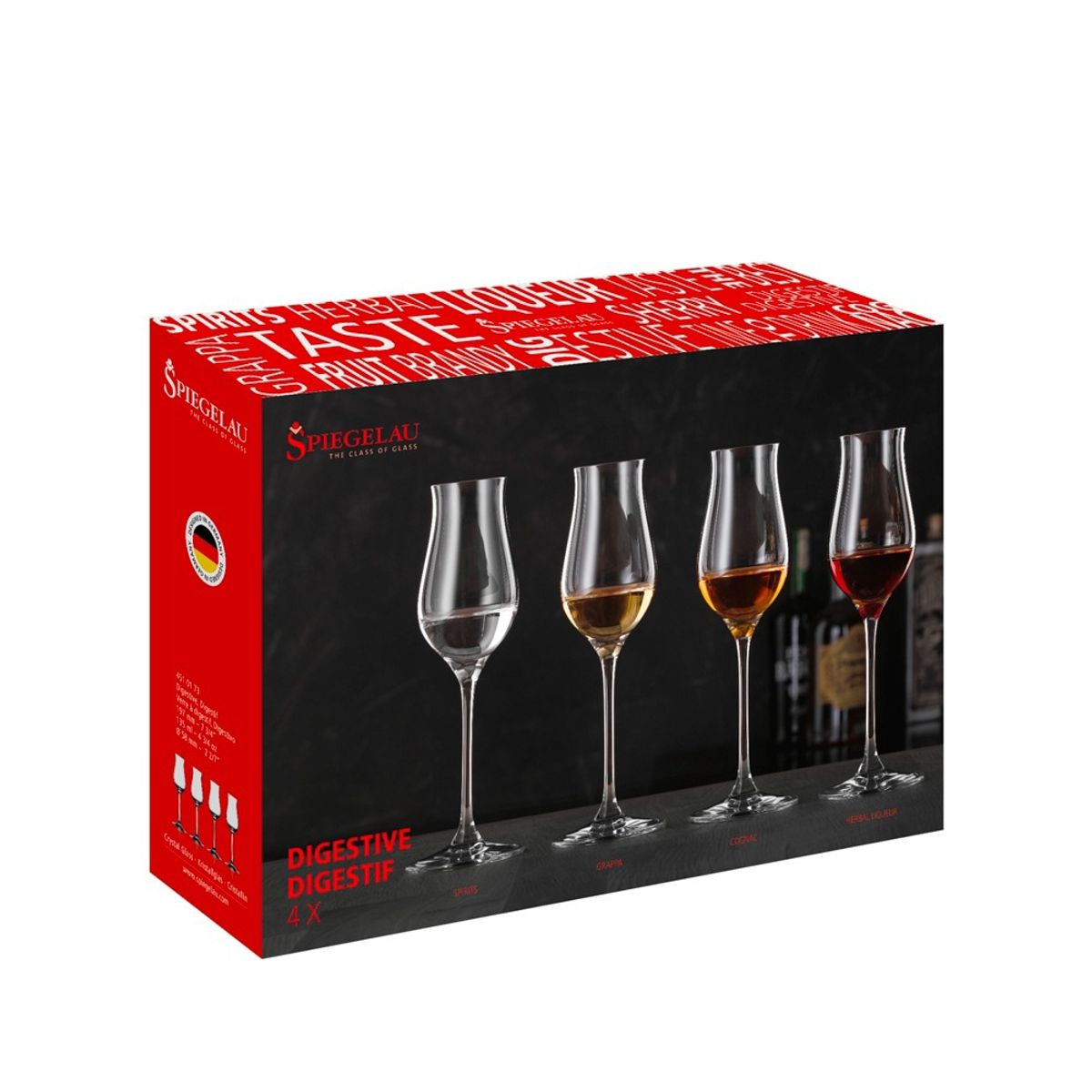 SPIEGELAU - Set 4 Copas Destilado Premium