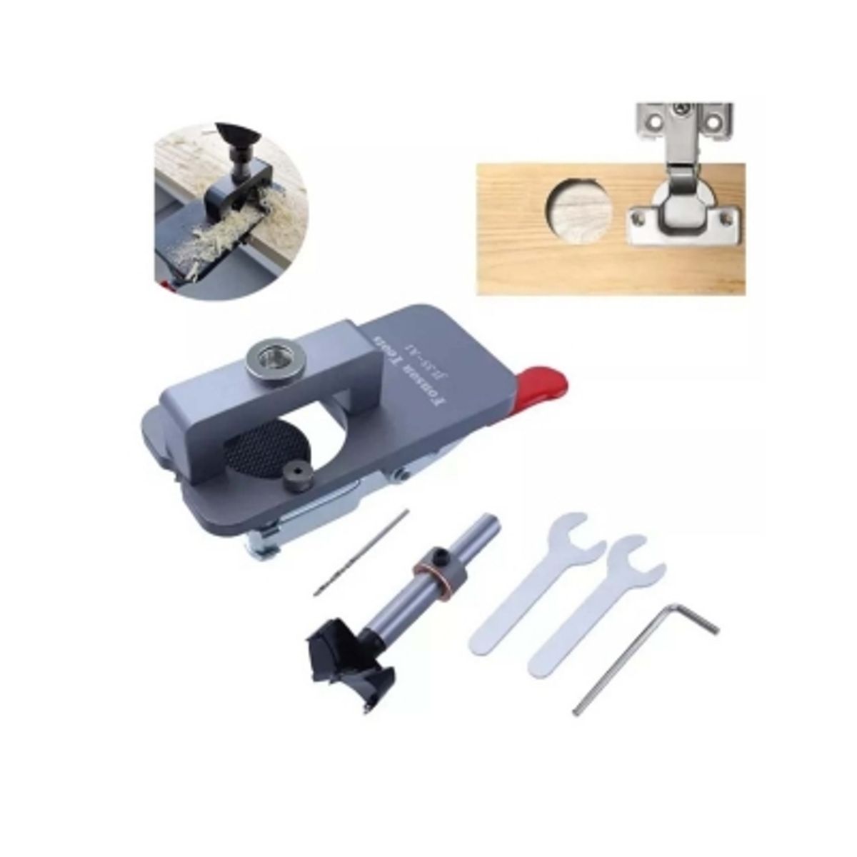 GENERICO - Guía Instalación Bisagras Broca Forstner 35mm Puerta Mueble