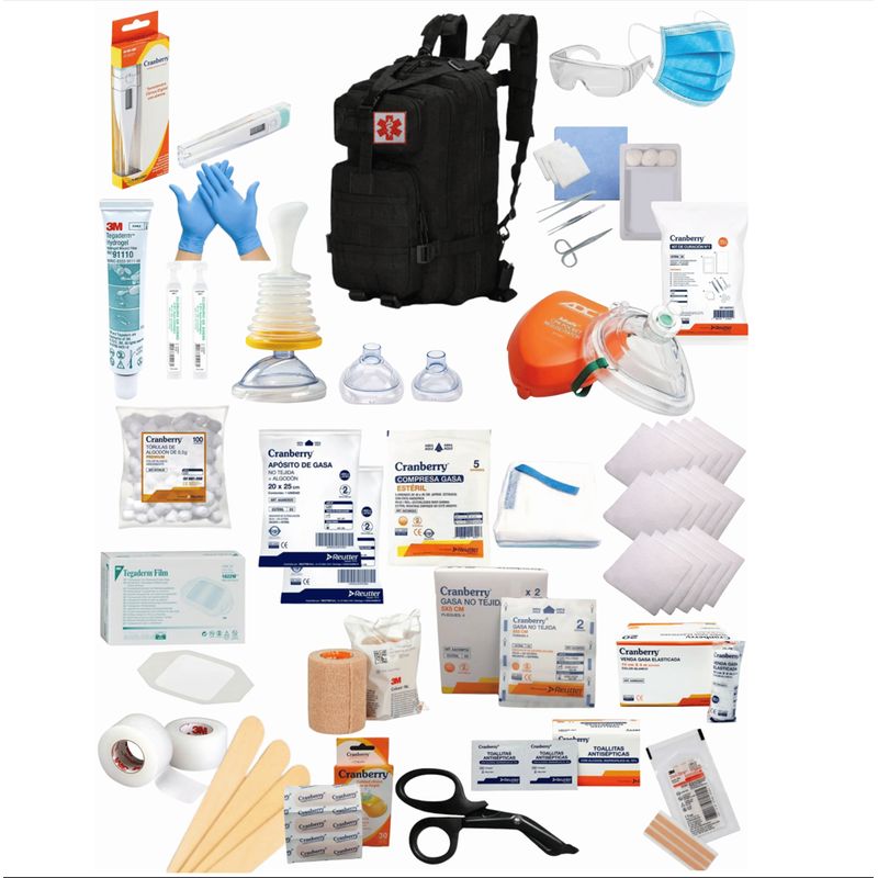 GENERICO - Kit de curación trauma primeros auxilios emergencias medicas 45L