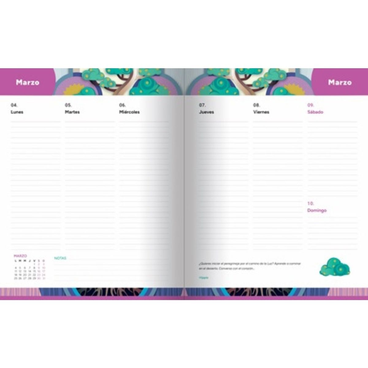 VERGARA Y RIBA - AGENDA PAULO COELHO 2024 - CARTONÉ: ALQUIMIAS ÁRBOL